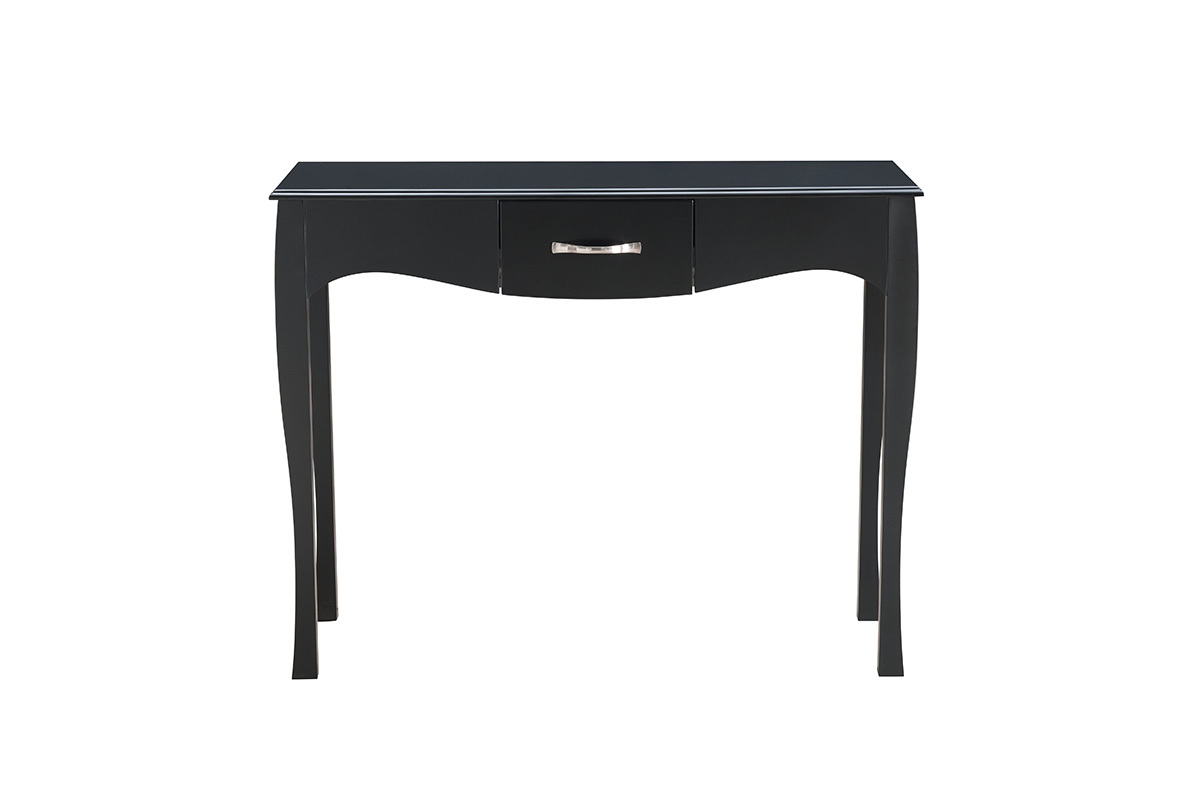 Console design barocco laccata Nero MARGOT