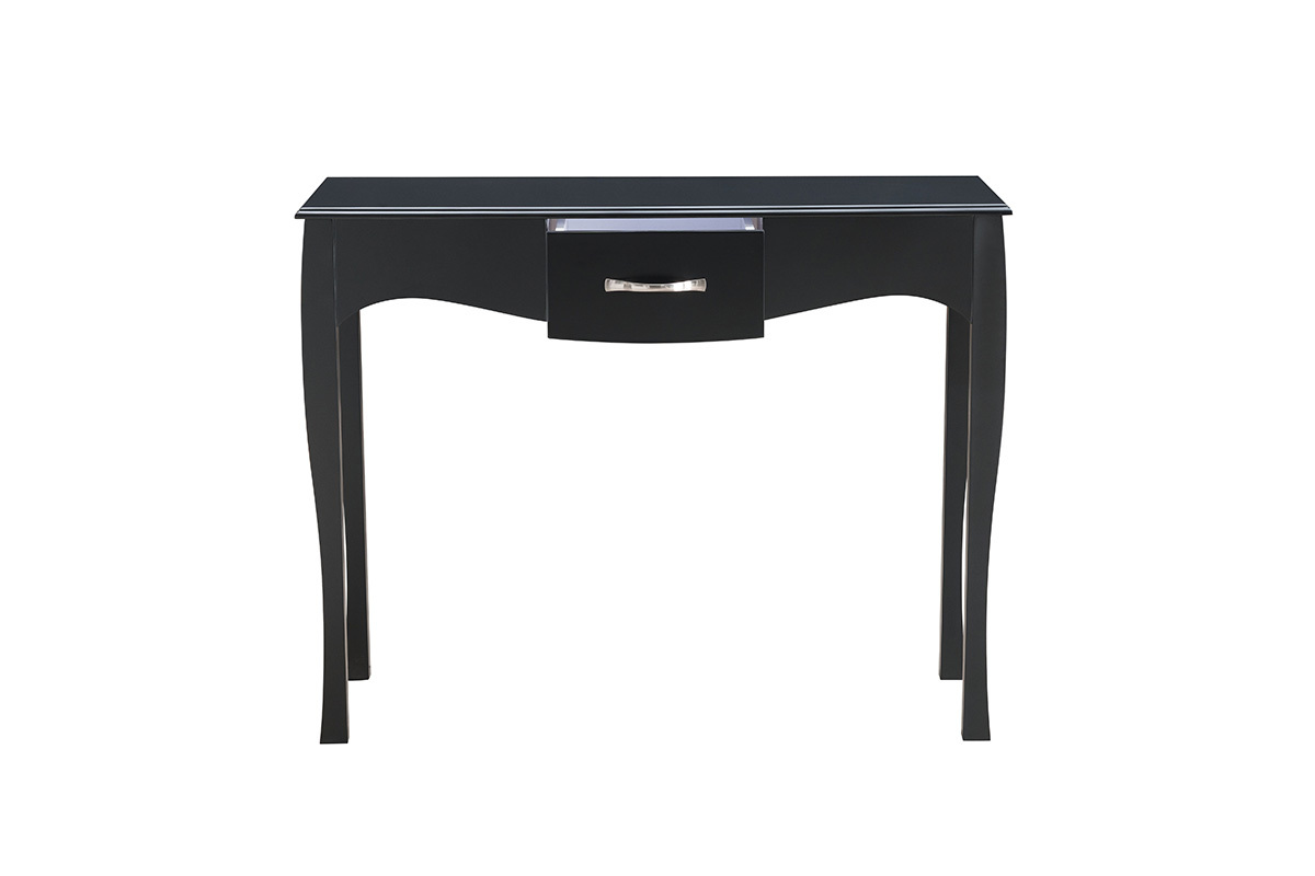 Console design barocco laccata Nero MARGOT