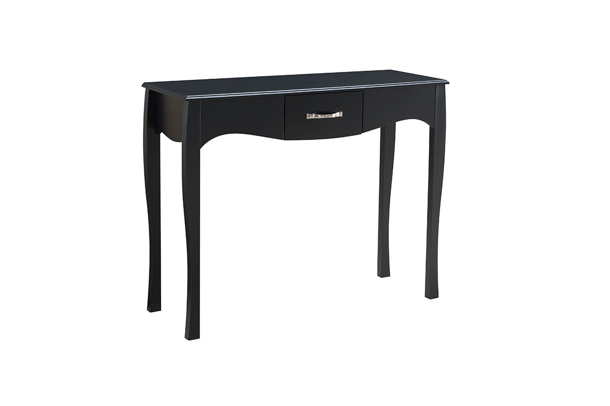 Console design barocco laccata Nero MARGOT