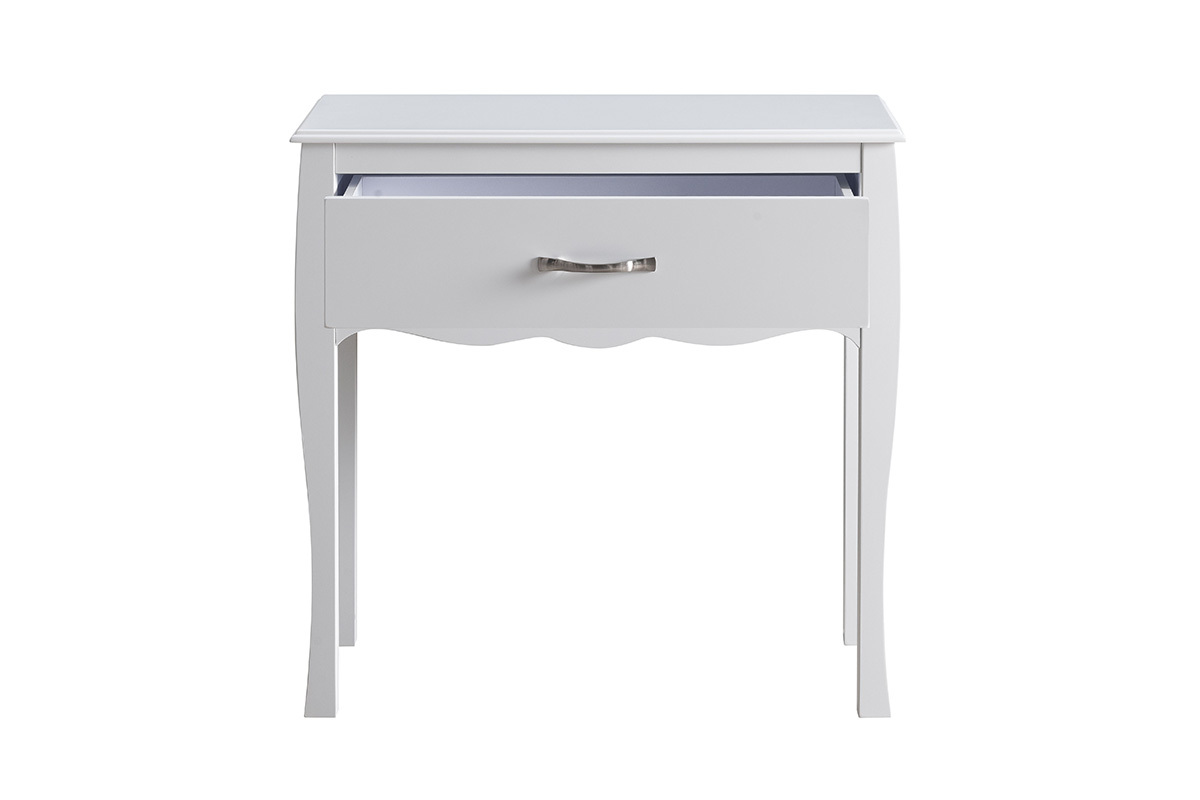 Console design laccata Bianco 1 cassetto MARGOT