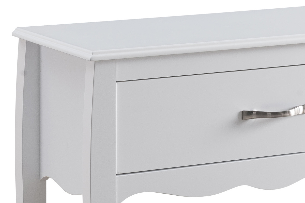 Console design laccata Bianco 1 cassetto MARGOT
