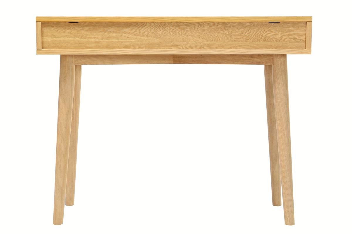 Console design scandinavo bianco e quercia HELIA