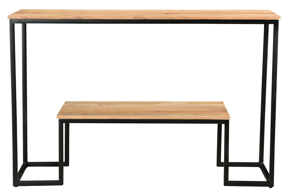Console in acacia e metallo L115 cm GRENELLE