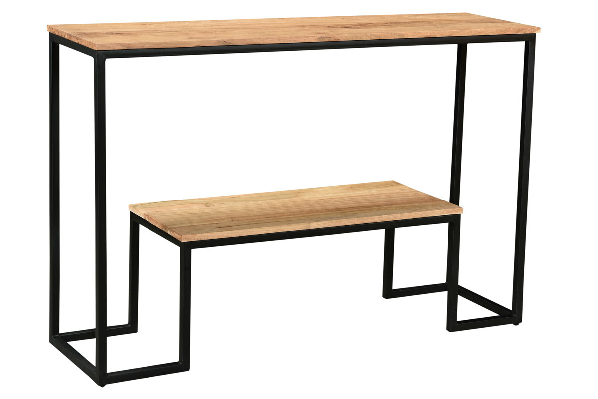 Console in acacia e metallo L115 cm GRENELLE