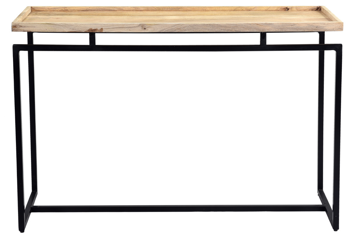 Console in mango e metallo nero L110 cm FRAME