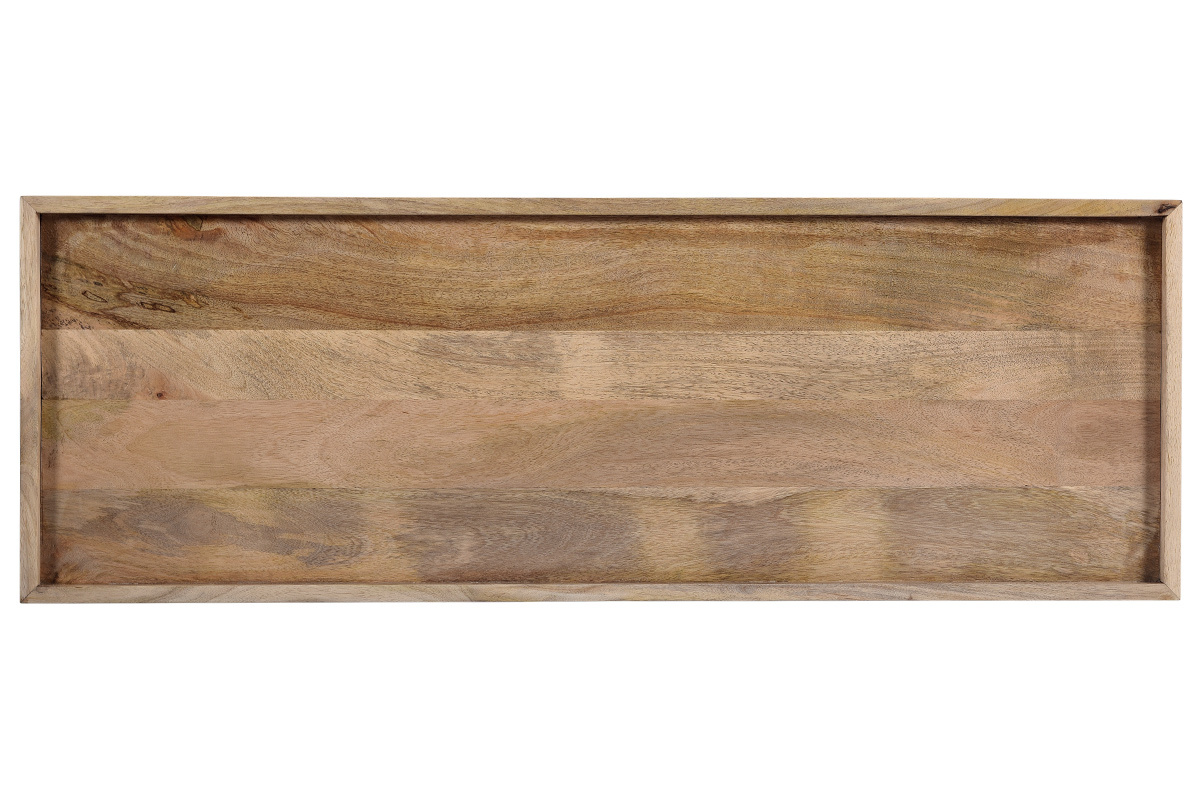 Console in mango e metallo nero L110 cm FRAME