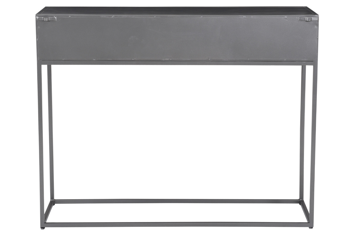 Console industriale in metallo dorato e grigio MAGIC