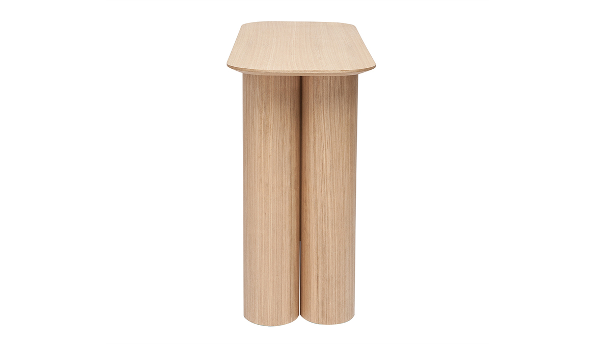 Consolle design in legno chiaro L100 cm FOLEEN