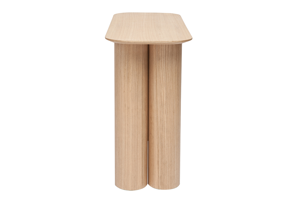 Consolle design in legno chiaro L100 cm FOLEEN