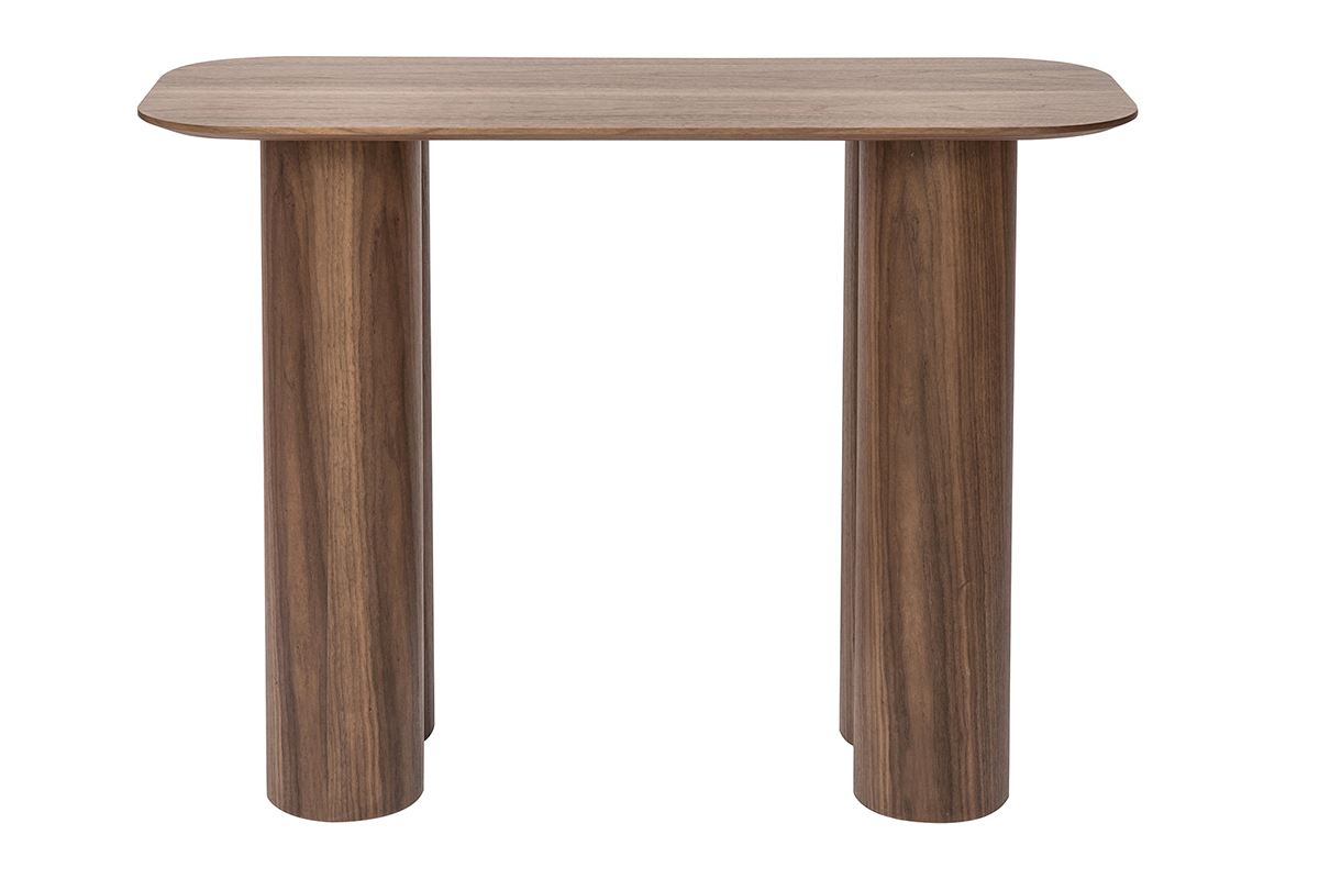 Consolle design in legno scuro L100 cm FOLEEN