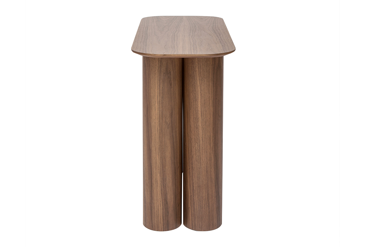Consolle design in legno scuro L100 cm FOLEEN