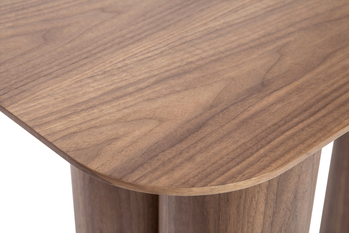 Consolle design in legno scuro L100 cm FOLEEN