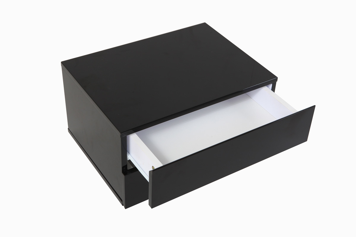 Contenitore design nero 2 cassetti MAX