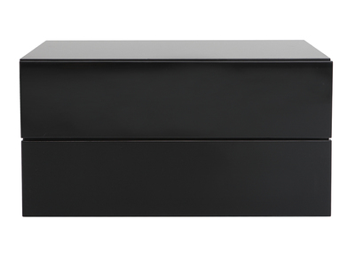 Contenitore design nero 2 cassetti MAX