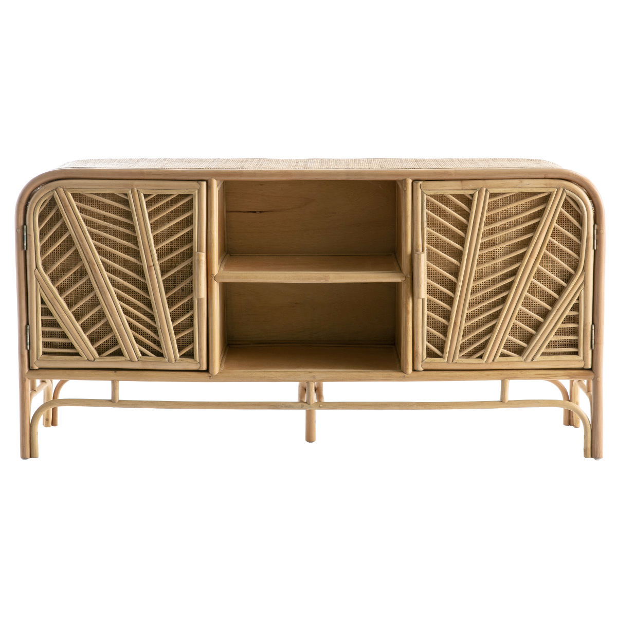 Credenza 2 ante in rattan GALON