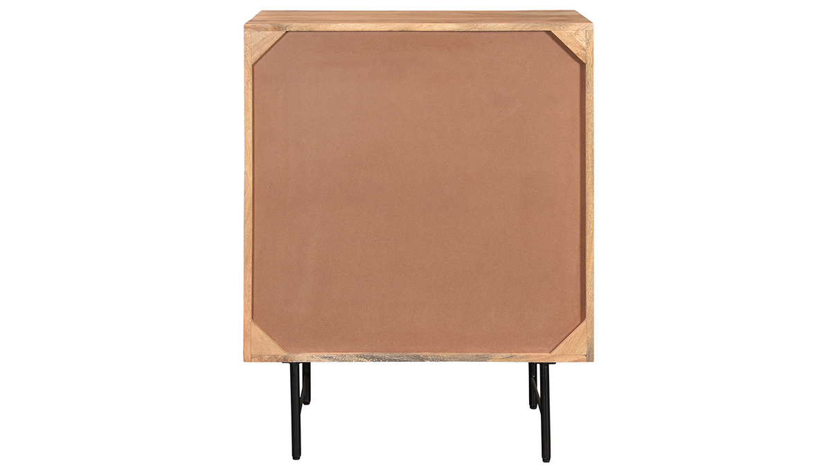 Credenza alta in legno massello di mango con ante rialzate L70 cm AGRA