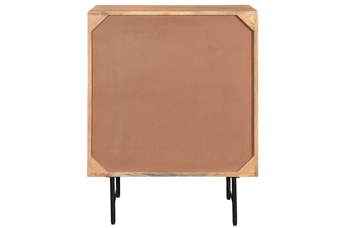 Credenza alta in legno massello di mango con ante rialzate L70 cm AGRA