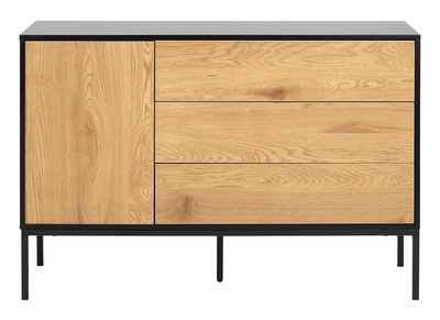 Credenza bassa industriale metallo e legno TRESCA