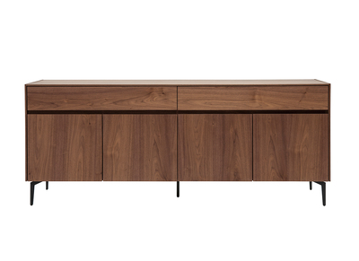 Credenza design impiallacciatura noce L180 cm BLISS