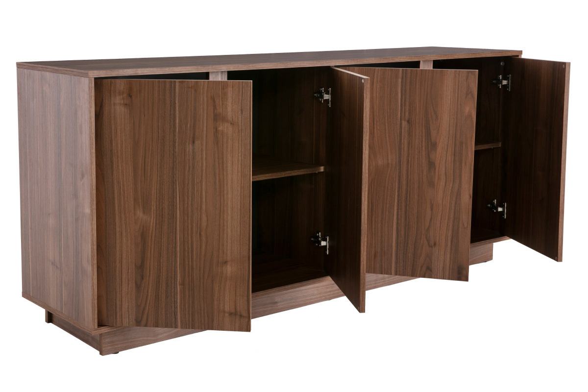 Credenza di design effetto noce L180 cm COMO