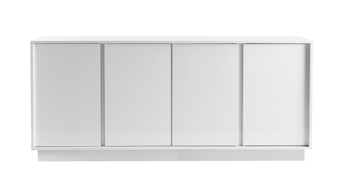 Credenza di design laccata bianca lucida L180 cm COMO