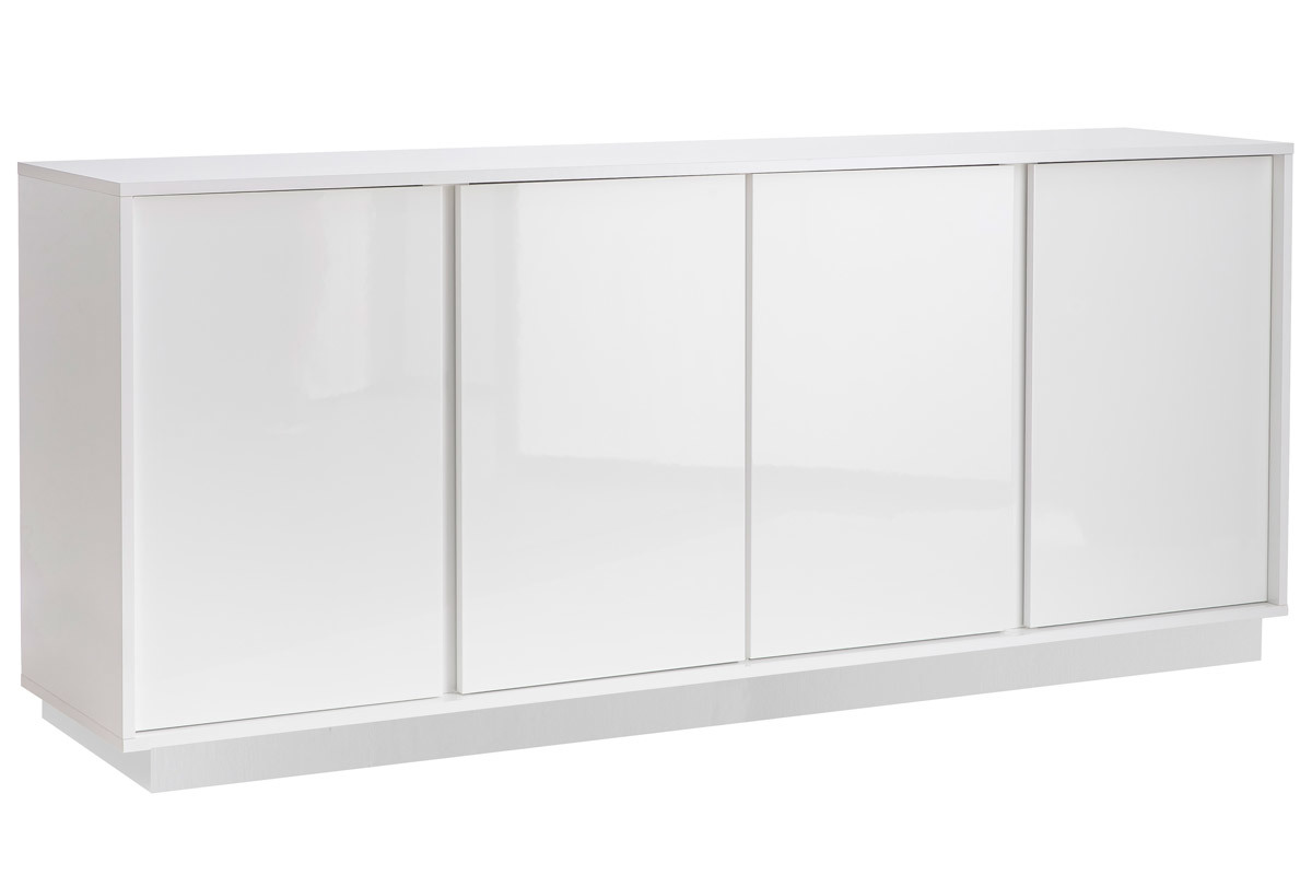 Credenza di design laccata bianca lucida L180 cm COMO