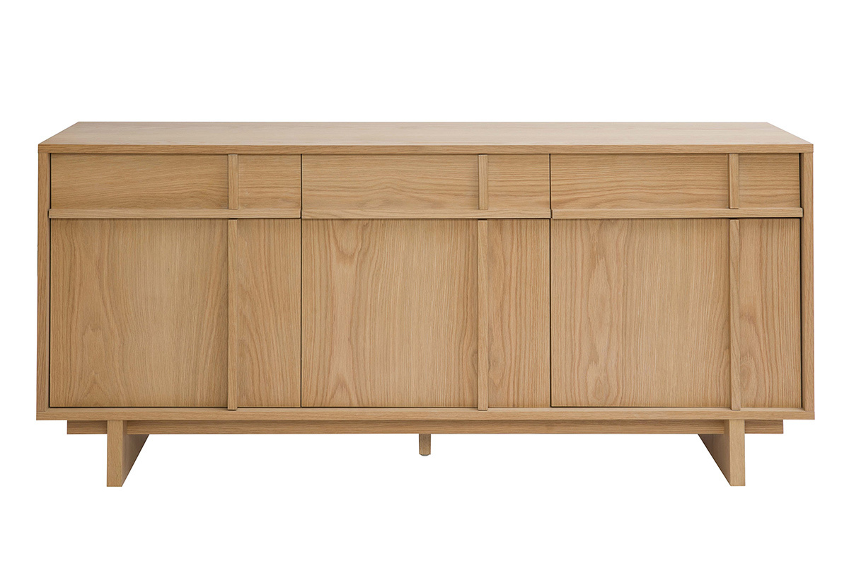 Credenza in legno chiaro di quercia L160 cm ZAO