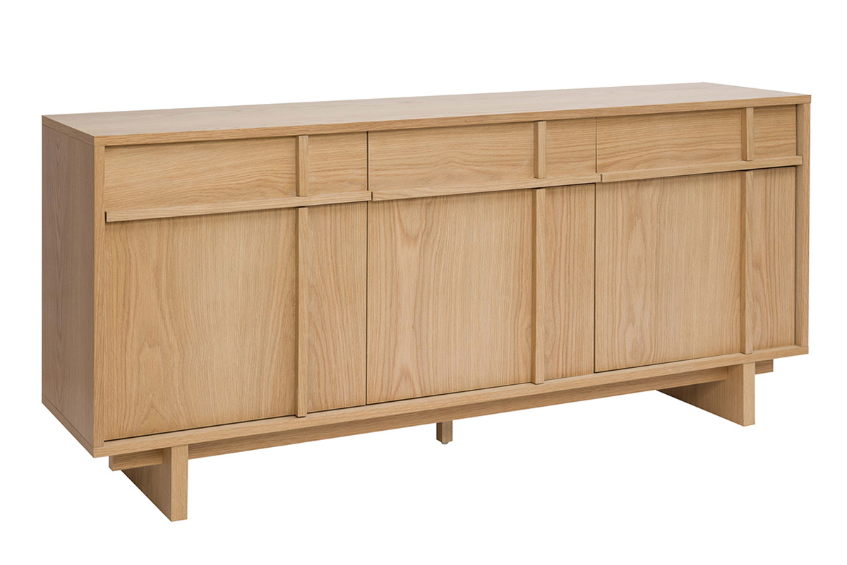 Credenza in legno chiaro di quercia L160 cm ZAO