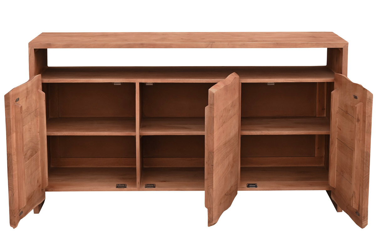 Credenza in legno massello 3 ante L150 cm BOHEMIAN