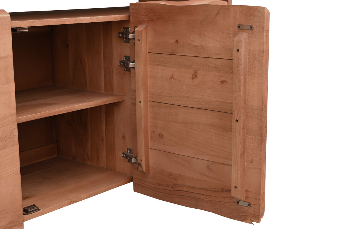 Credenza in legno massello 3 ante L150 cm BOHEMIAN