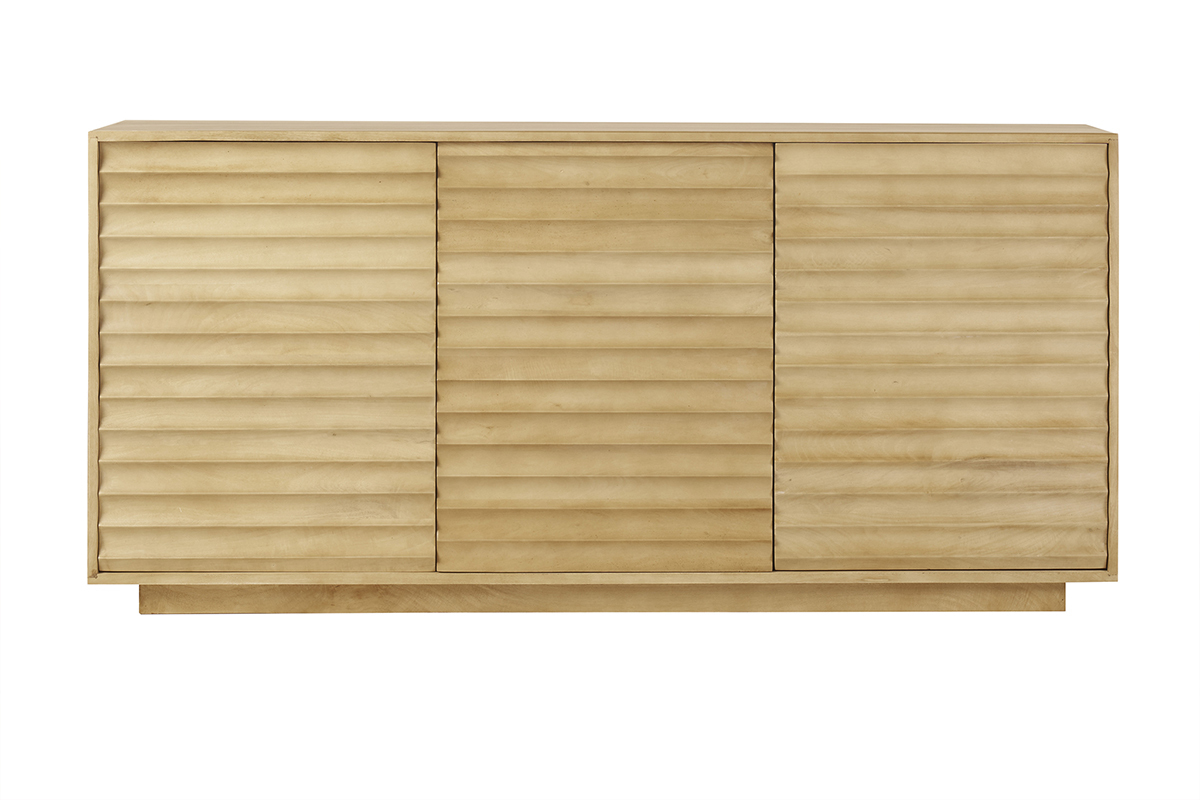 Credenza in legno massello di manghime 3 ante L160 cm MATCHA