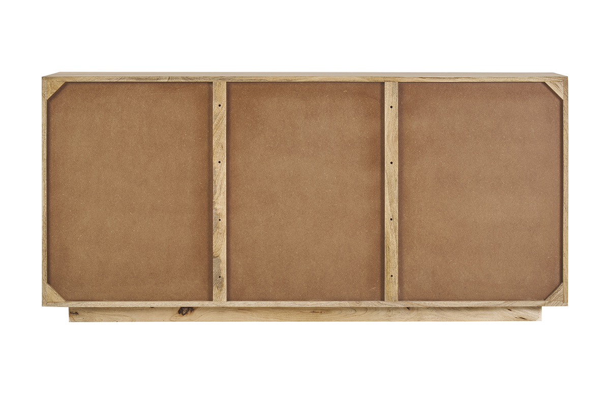 Credenza in legno massello di manghime 3 ante L160 cm MATCHA