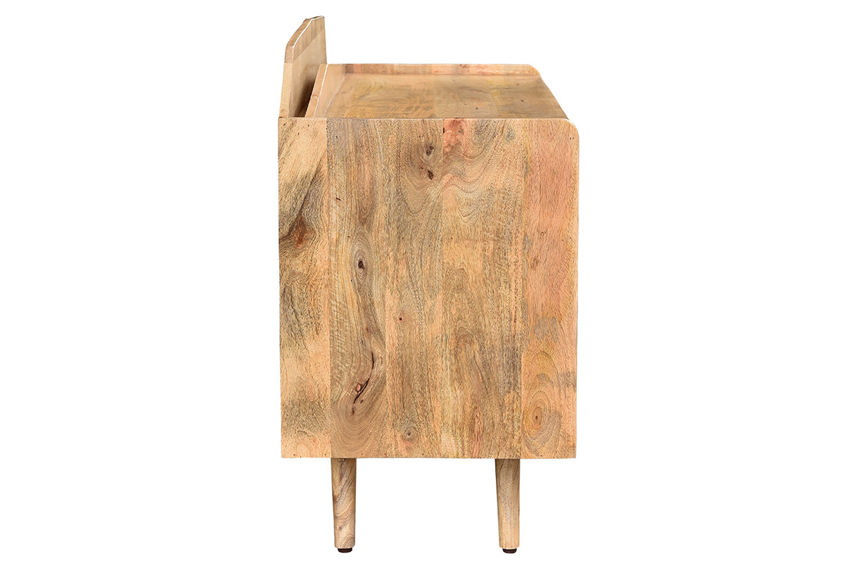 Credenza in legno massello di mango porta vinili MATAHARI