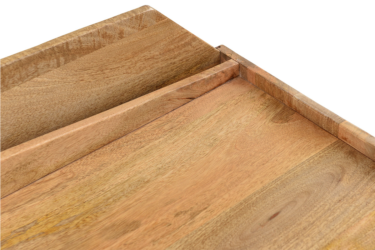 Credenza in legno massello di mango porta vinili MATAHARI