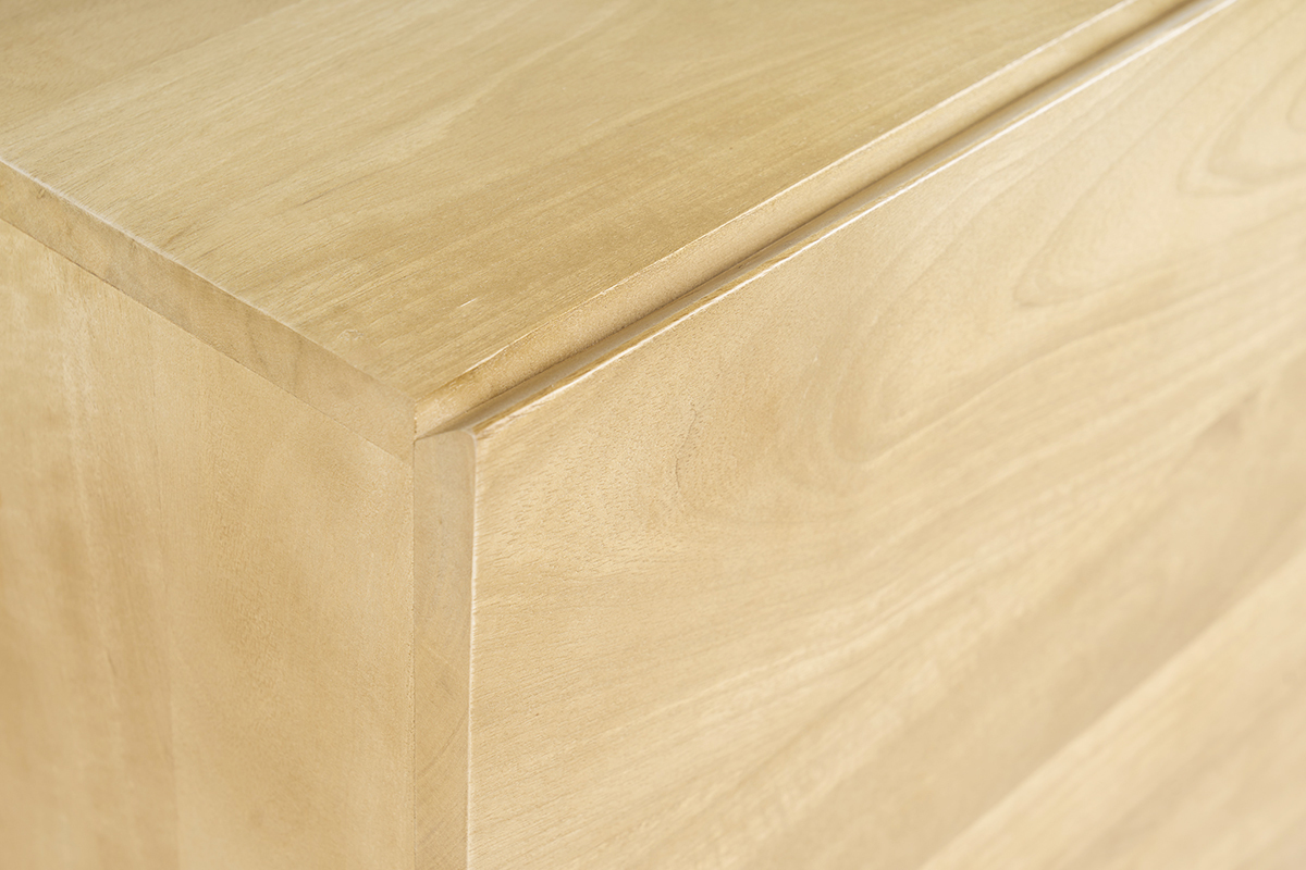 Credenza industriale 3 ante in legno massello di mango e metallo YPSTER