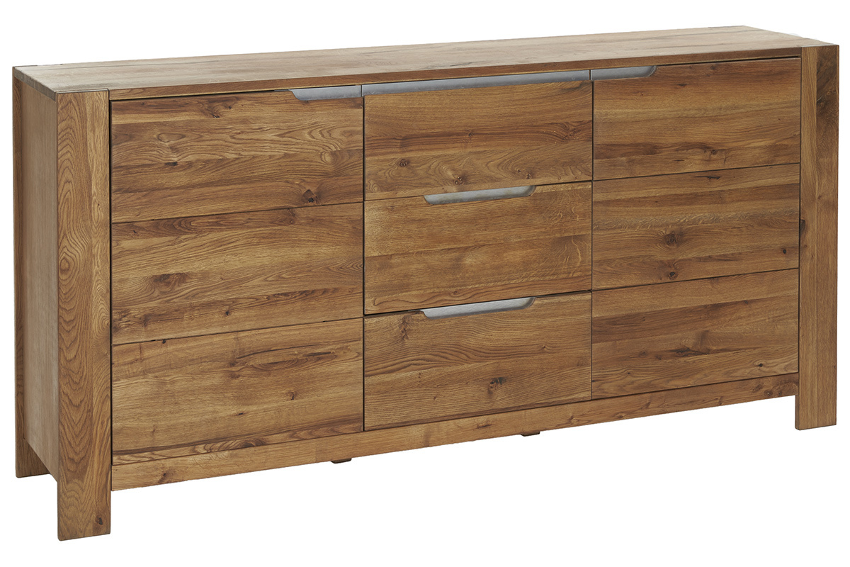 Credenza moderna in massello di rovere RAW