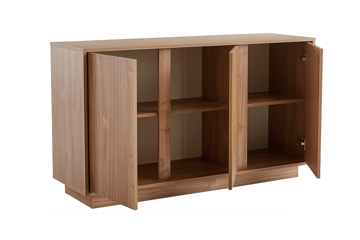 Credenza scandinava 3 ante finitura rovere L138 cm COMO