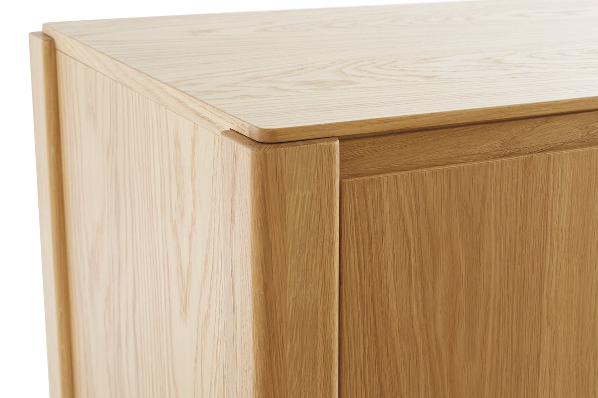 Credenza scandinava 3 ante legno rovere L166 cm AGALI