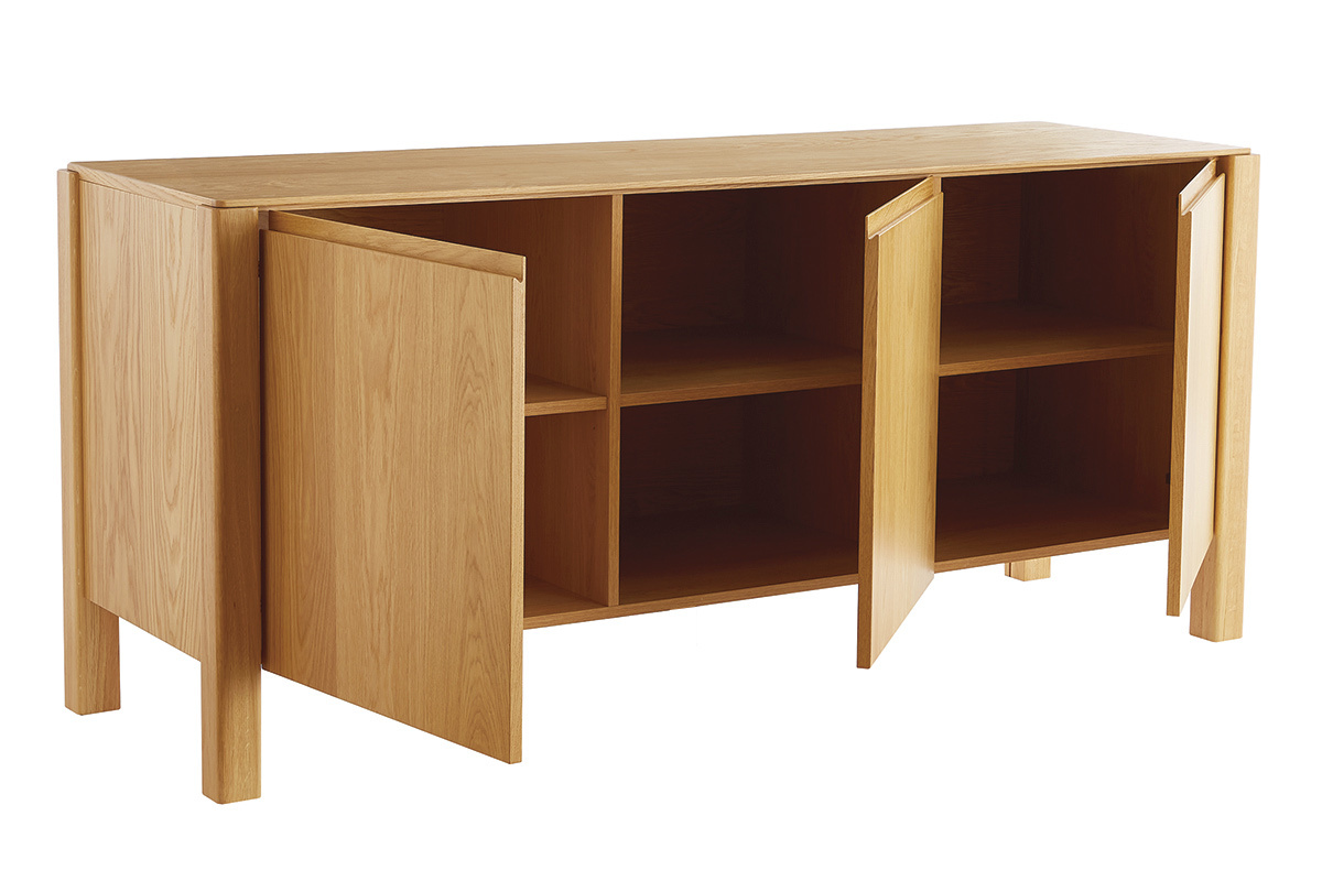 Credenza scandinava 3 ante legno rovere L166 cm AGALI