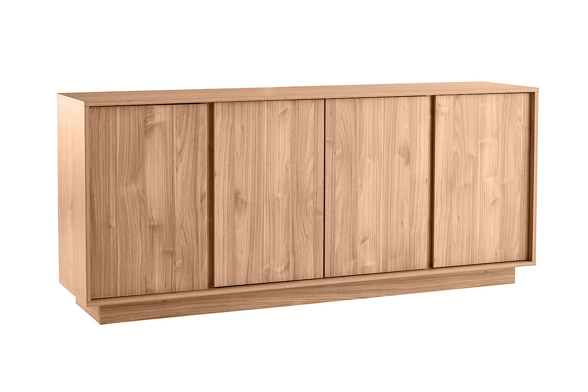 Credenza scandinava 4 ante finitura rovere L180 cm COMO