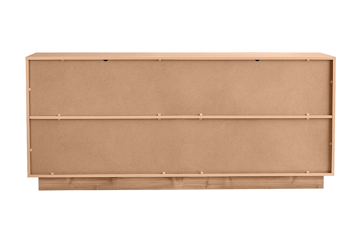 Credenza scandinava 4 ante finitura rovere L180 cm COMO