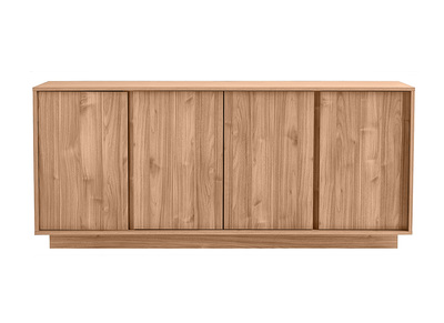 Credenza scandinava 4 ante finitura rovere L180 cm COMO