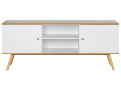 Credenza scandinava bianca e legno chiaroL180 cm GOLA - Credenza scandinava bianca e legno chiaroL180 cm GOLA