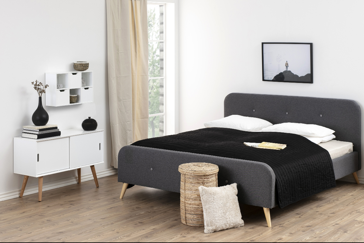 Credenza scandinava bianco opaco con ante scorrevoli SNOOP