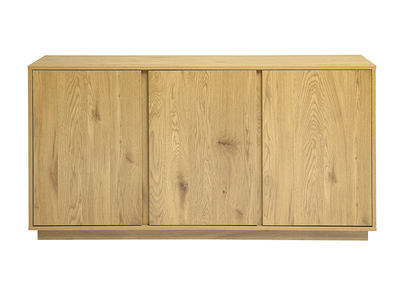 Credenza scandinava finitura legno chiaro rovere 3 ante L140 cm MILLOR