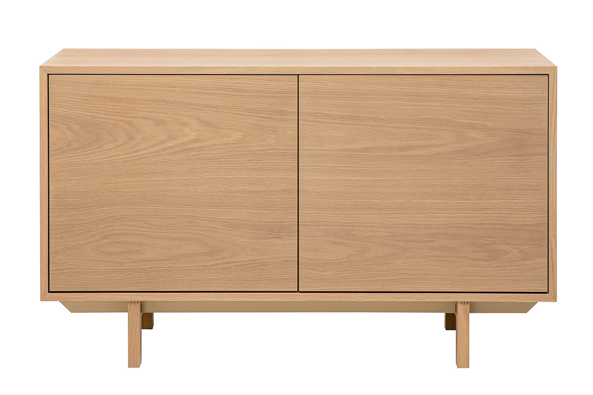 Credenza scandinava in legno chiaro 2 porte L120 cm SID