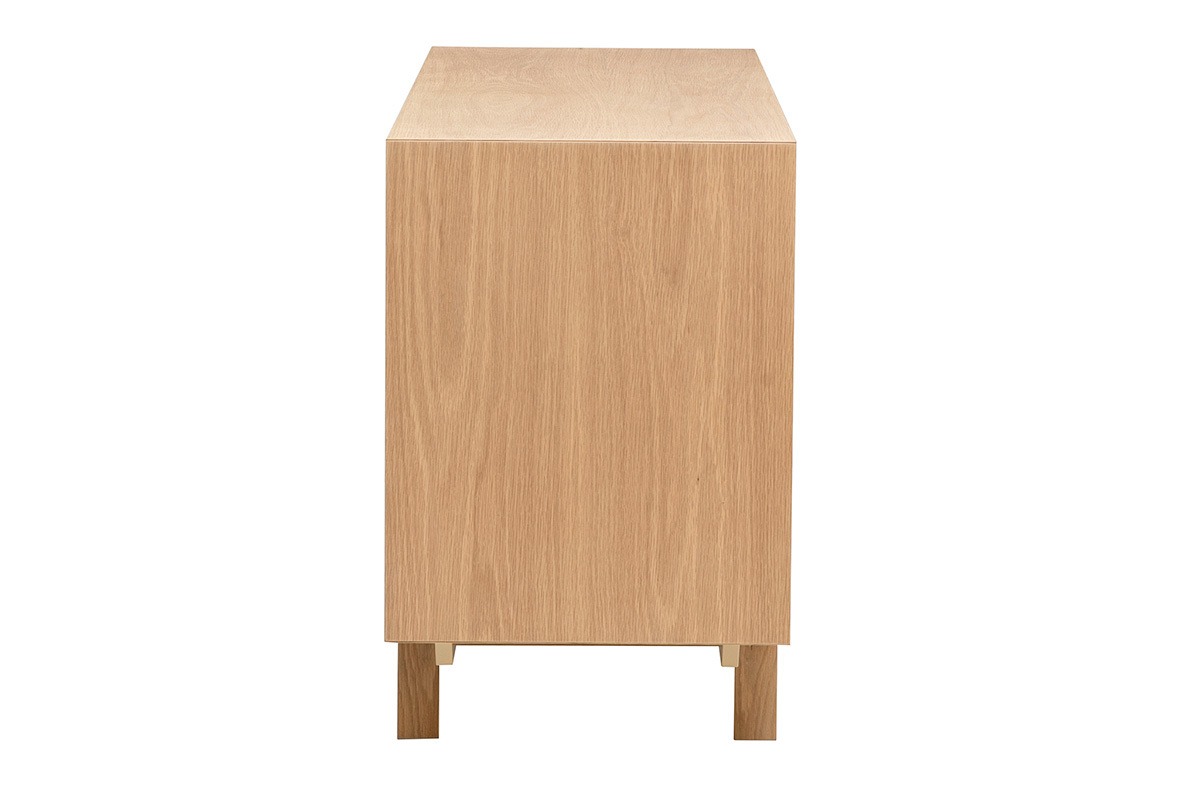 Credenza scandinava in legno chiaro 2 porte L120 cm SID