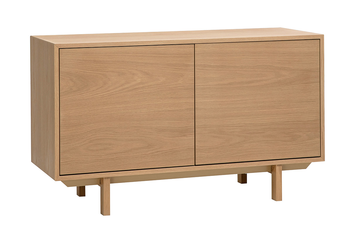 Credenza scandinava in legno chiaro 2 porte L120 cm SID
