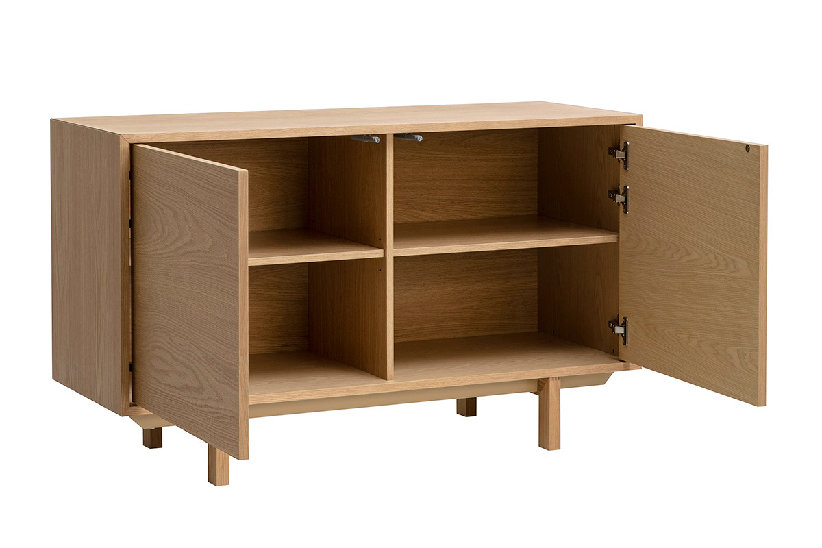 Credenza scandinava in legno chiaro 2 porte L120 cm SID
