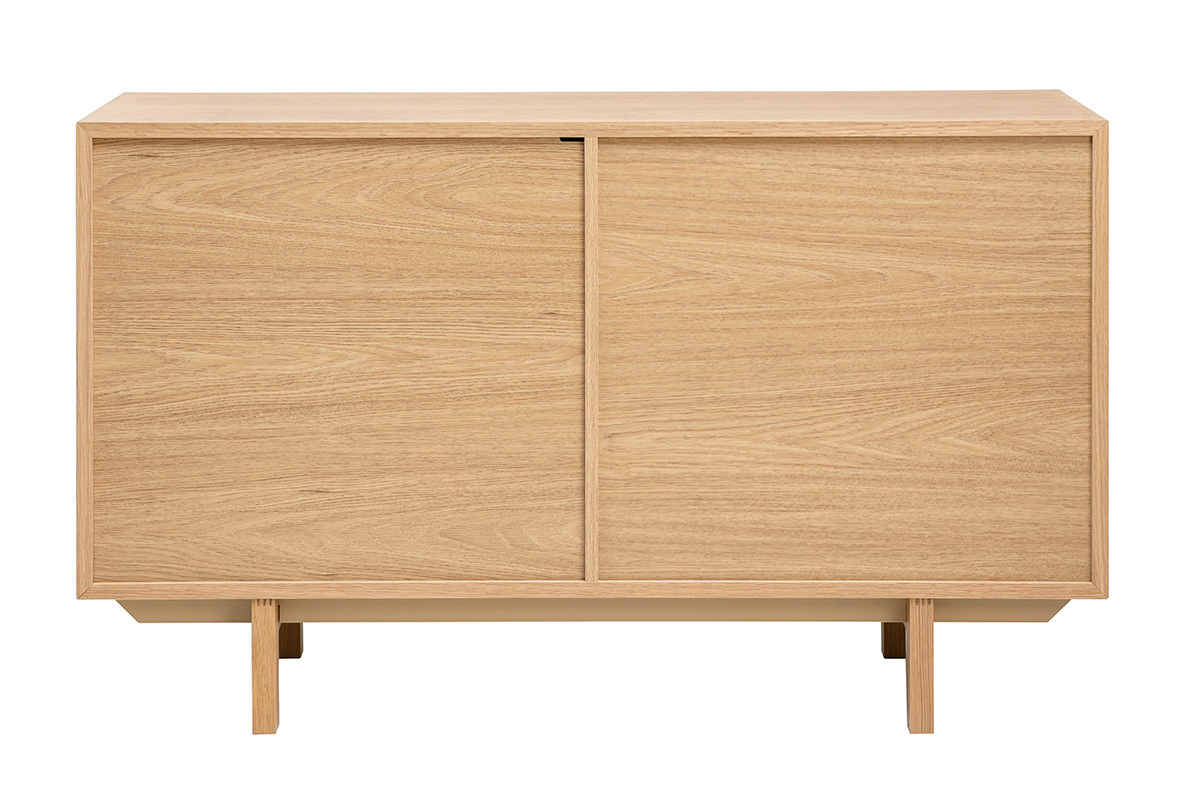 Credenza scandinava in legno chiaro 2 porte L120 cm SID